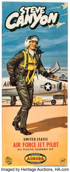 Steve Canyon Air Force Jet Pilot Model Kit
